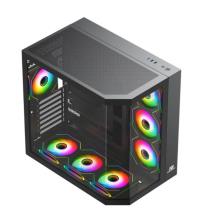 POWERBOOST PBA4375B-750W 80+ BRONZE 7*12cm ARGB Fanlı USB 3.0 Seaview Gaming Siyah AKVARYUM Kasa - 5